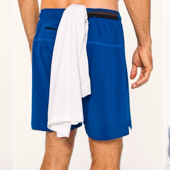 Lululemon Surge Short Linerless 7” Athletic Shorts Dark Royal Blue Size Small - Picture 3 of 10